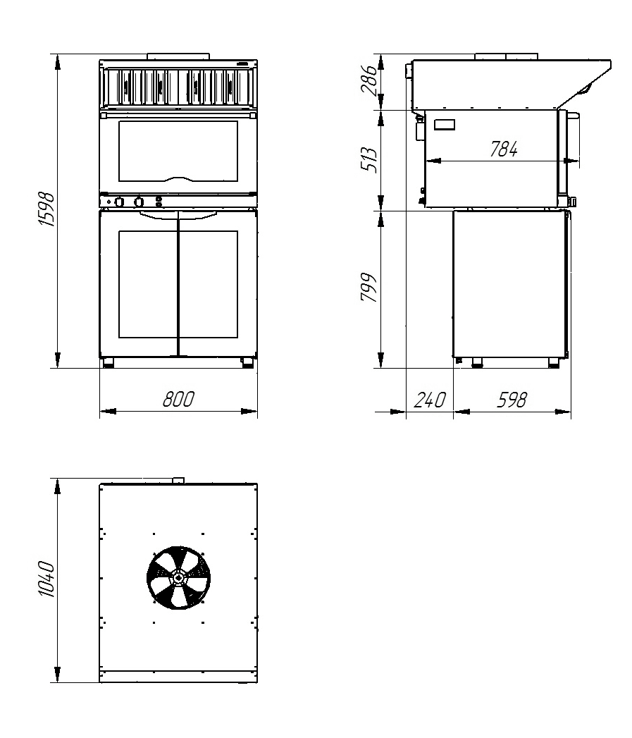 Зонт вытяжной Abat ЗВВ-4-6/4 (21000080802)