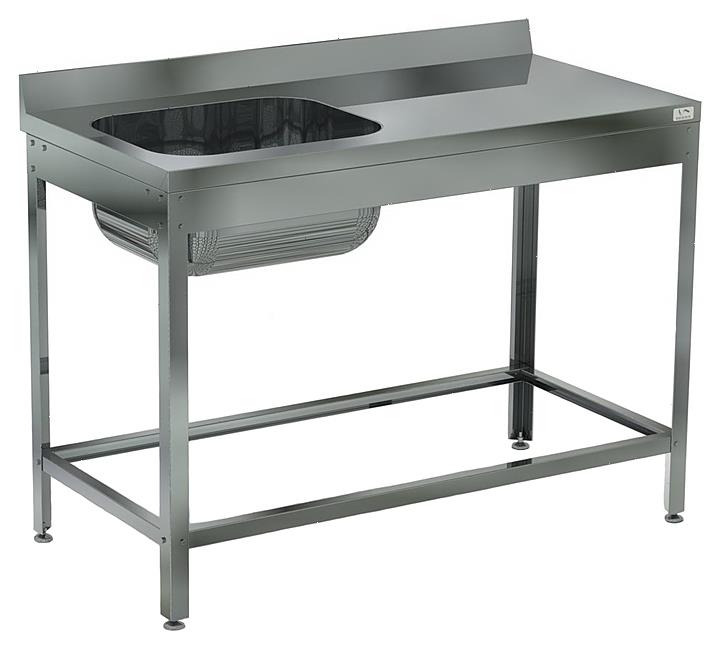 Стол с моечной ванной Кобор ВМЦР/1-140/70/430 Л/П