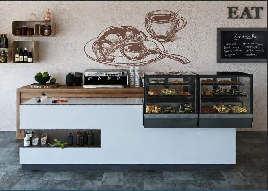 Тепловая витрина Carboma AMRA AC59 SH 0,9-1