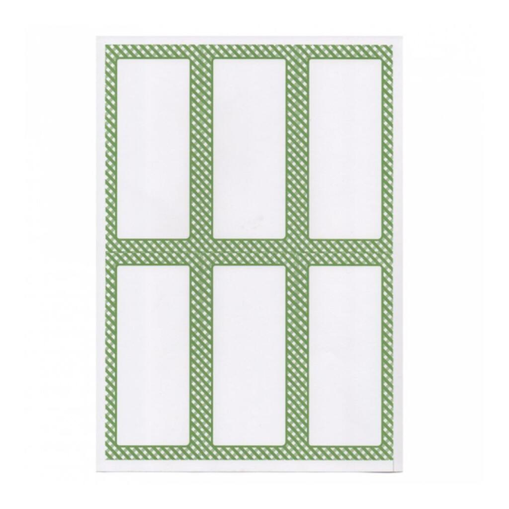 Этикетка бумажная белая, 6,2х13,5 см, 6 наклеек на листе А4, 100 л Garcia De Pou | 209.66