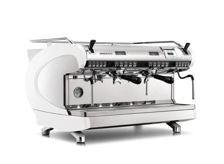 Кофемашина рожковая Nuova Simonelli Aurelia WAVE T3 2Gr высокие группы, белый жемчуг