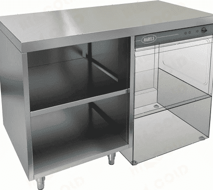 Стол под посудомоечную машину Hicold НБМСЗОКП-12/7П