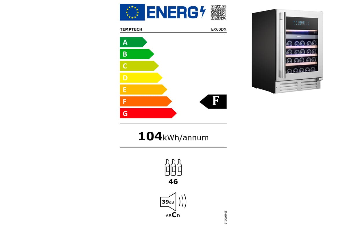 Шкаф винный Temptech EX60DX
