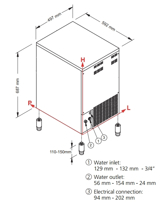 Льдогенератор NTF SL 70 W