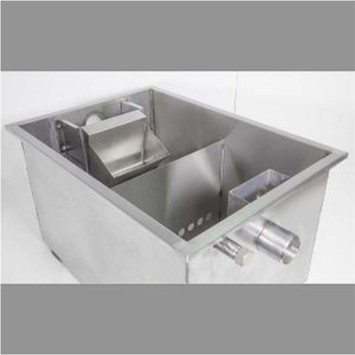 Жироуловитель RoboLabs GT-0.5-N под мойку, пиковый сброс 30л, нерж AISI 304