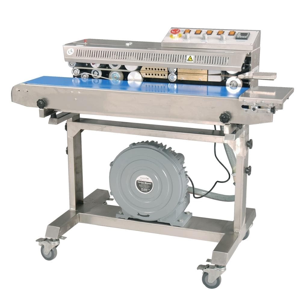 Роликовый конвейерный запайщик Hualian Machinery FRMC-1010III SS нерж
