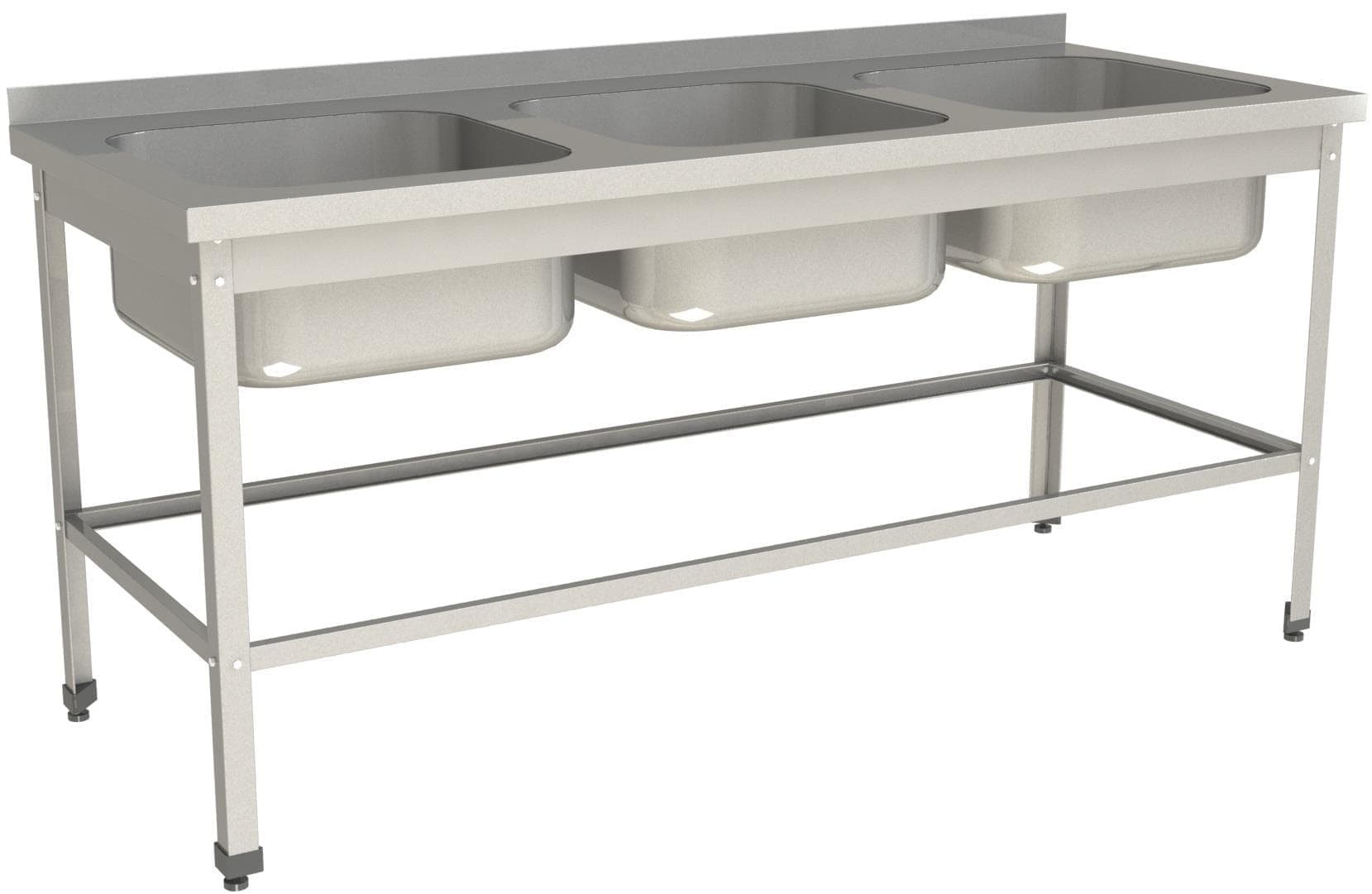 Ванна моечная цельнотянутая Restoinox ВМЦ-3/18/6-БО-ЭЦ