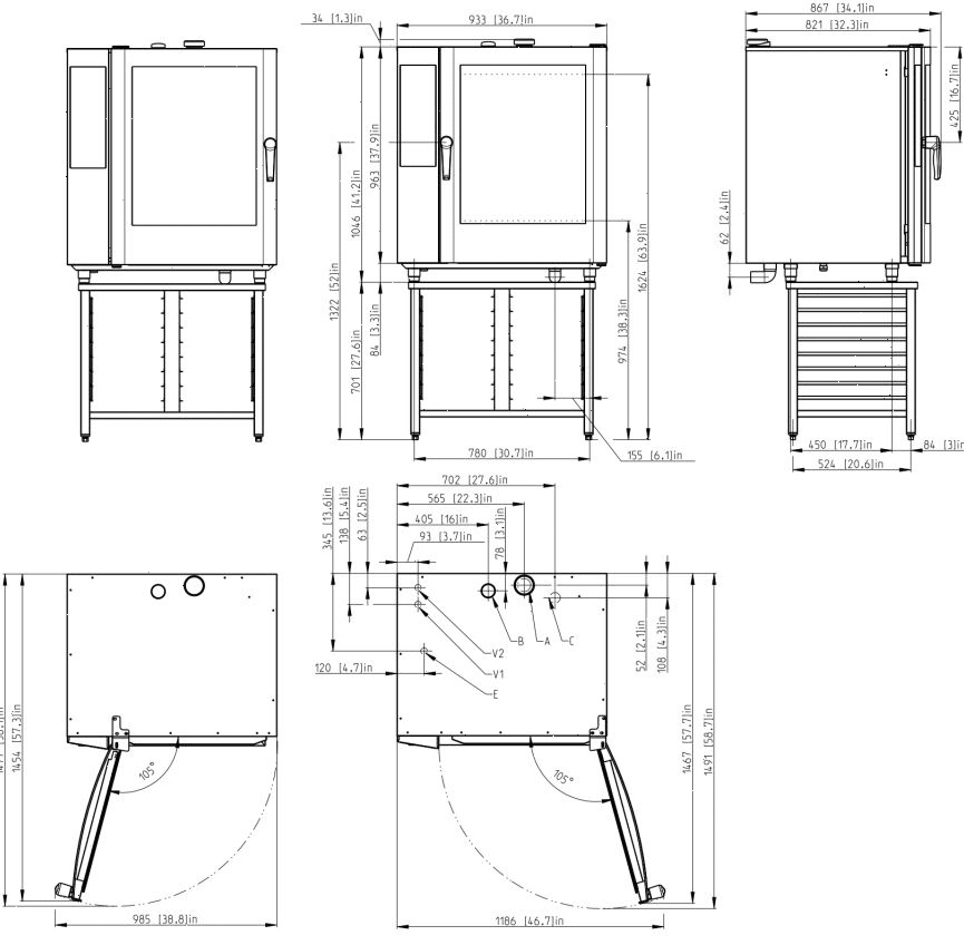 Пароконвектомат Retigo B1011B VISION II