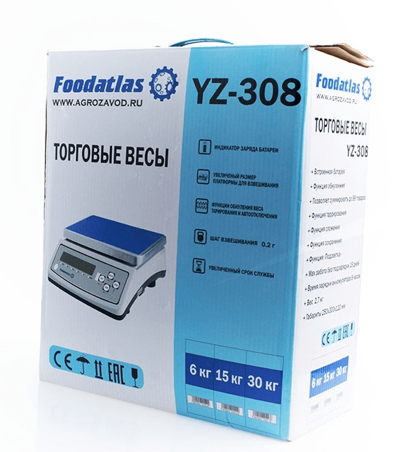 Весы торговые Foodatlas YZ-308
