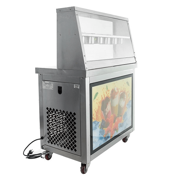 Фризер для жареного мороженого Foodatlas KCB-1Y (контейнеры, световой короб, стол для топпингов)