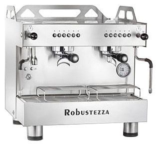 Кофемашина рожковая Robustezza BZO2EMIXIL Compact 220/380 высокие группы, экономайзер, подсв, сталь