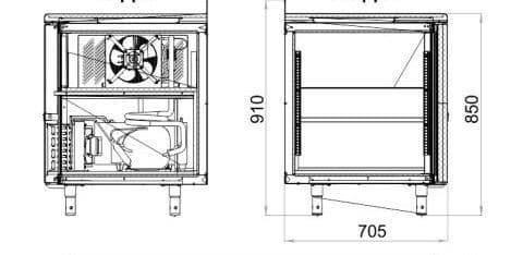Стол холодильный Polair TM4GN-G