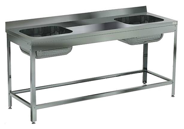 Стол с моечной ванной Кобор ВМЦР/2-210/70/430 Л/Ц/П