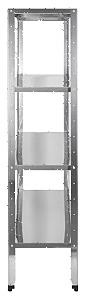 Стеллаж кухонный Luxstahl СР-1800x800x500/4 нерж