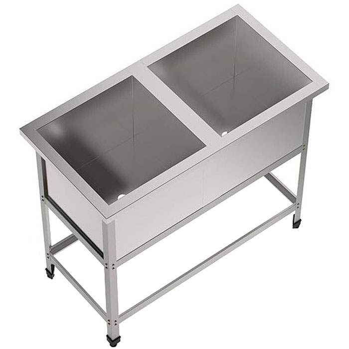 Ванна моечная Gpsteel Стандарт ВМ-2 1180/600/850 С (ВМ-2/500)