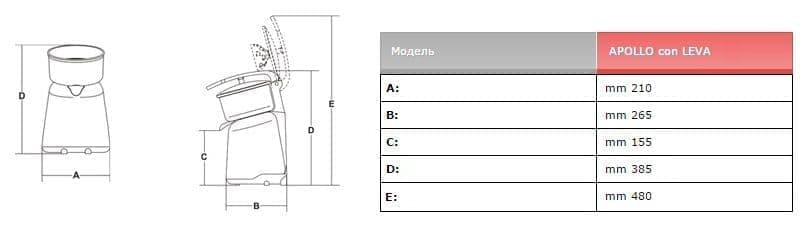 Соковыжималка Sirman APOLLO рычаг хром