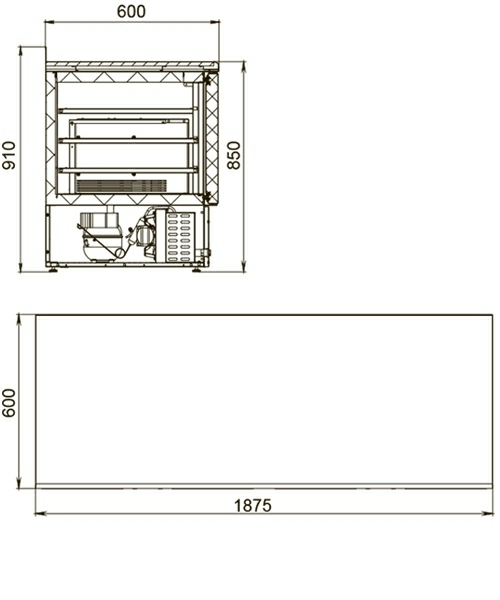 Стол холодильный Polair TMi4_G