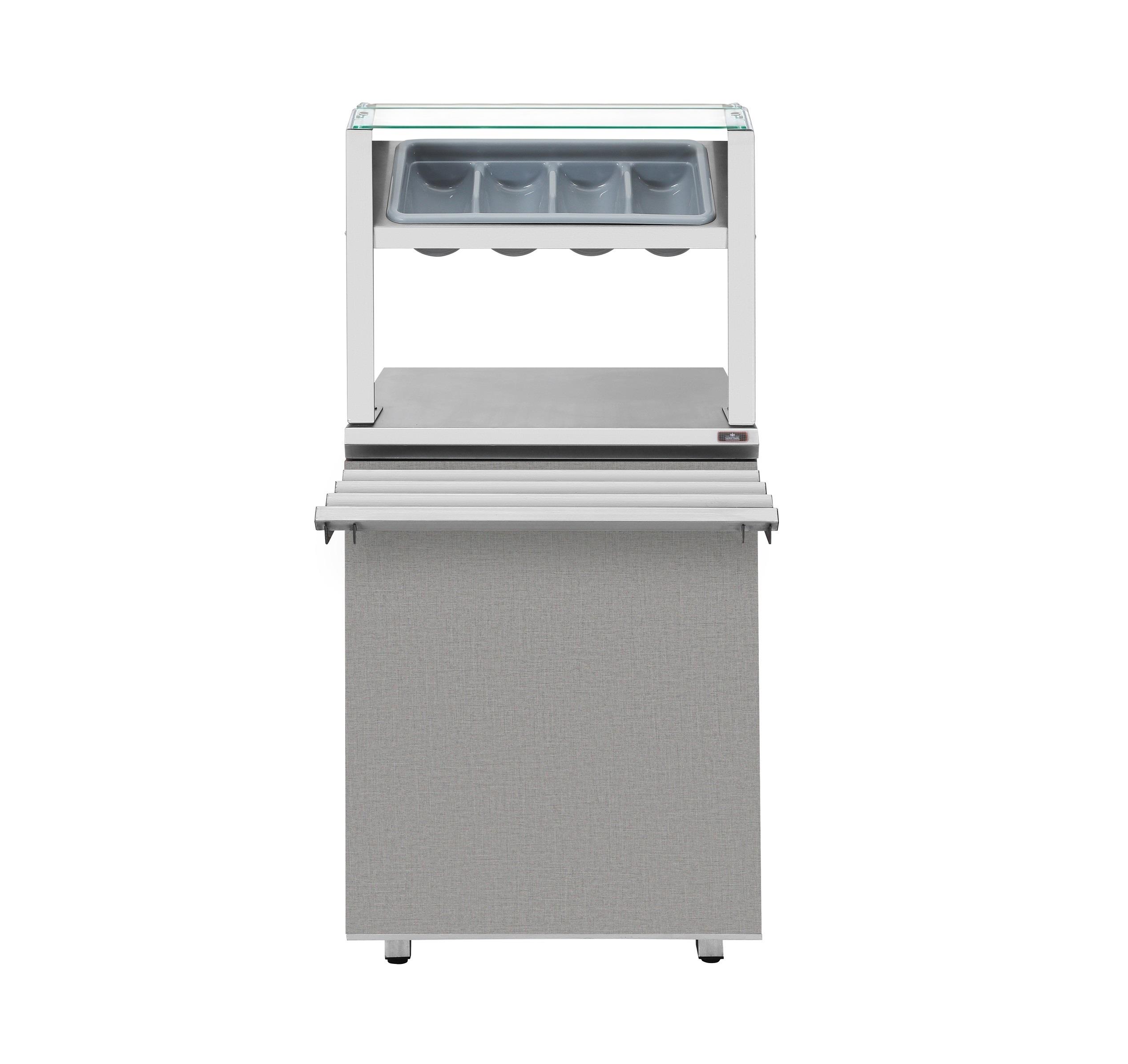 Прилавок для приборов и подносов Luxstahl ПП-600