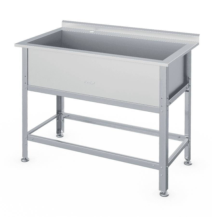 Ванна моечная Atesy ВСМ-Б-1.1450.700-1-02 (ВМ-1/700/1550 с бортом)