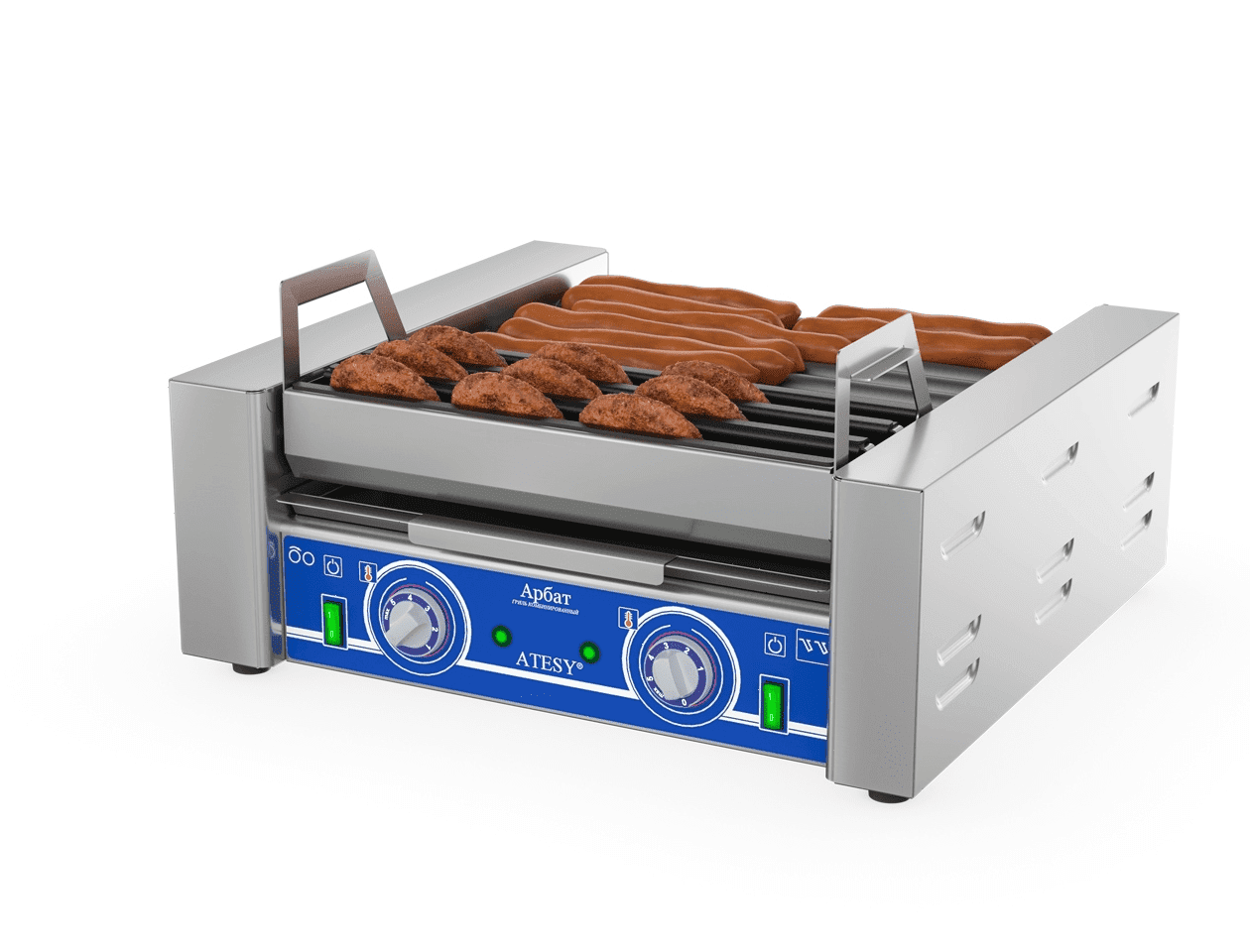 Комби-гриль для обжарки сосисок и котлет Atesy КГ-7.3-440-01