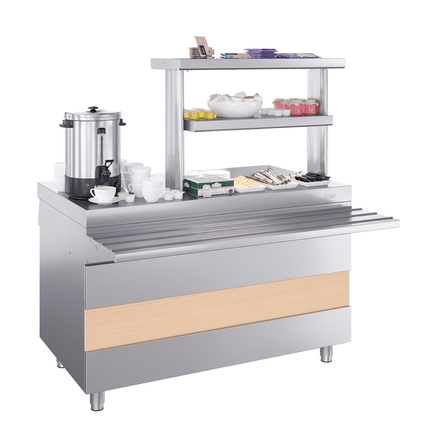 Прилавок горячих напитков Atesy Ривьера ПГН-1200-02-О без полок