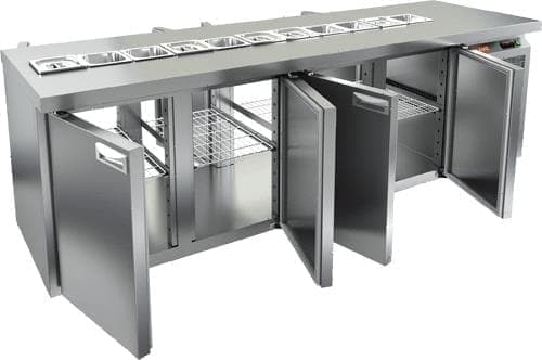 Стол холодильный (саладетта) Hicold SL2T‑1111/GN (1/6)