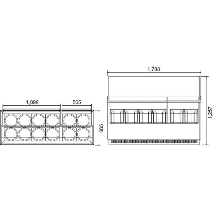 Витрина для мороженого Turbo Air TIDC-70