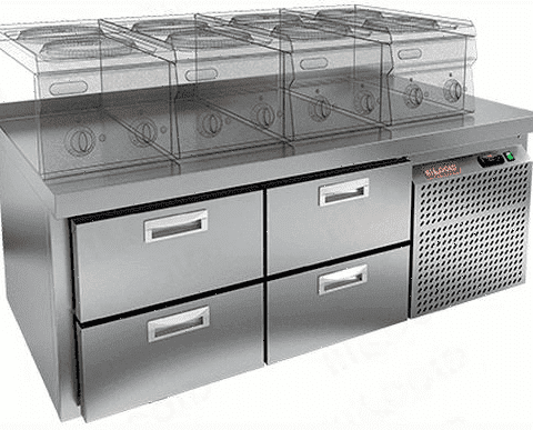 Стол холодильный Hicold GN 22/TN LT SH