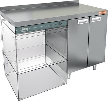 Стол под посудомоечную машину Hicold НБМСЗКП-12/7БЛ