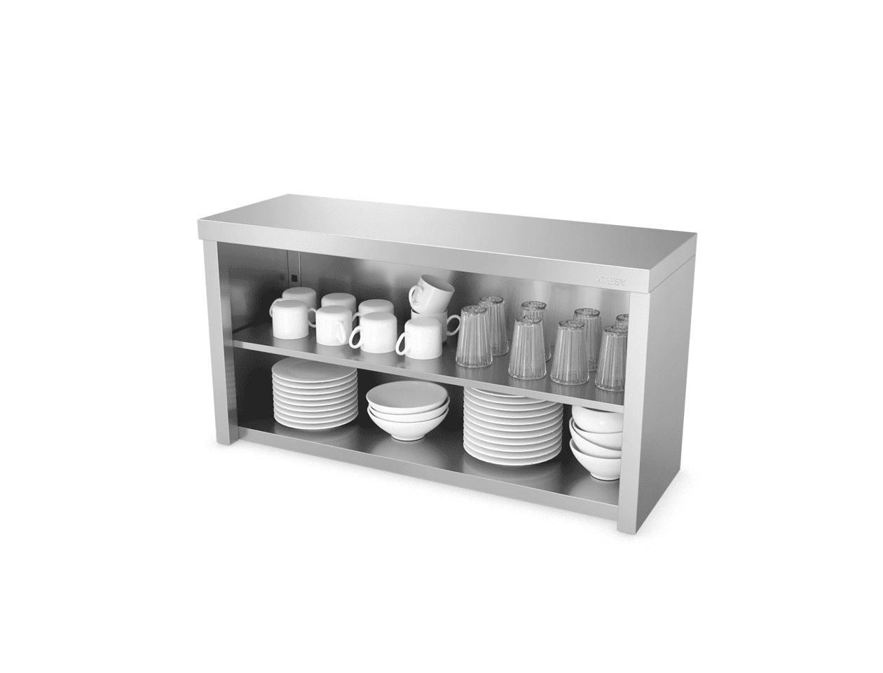 Полка кухонная полуоткрытая Atesy ППК-С-1500.420.640-02 (ППК-1500)