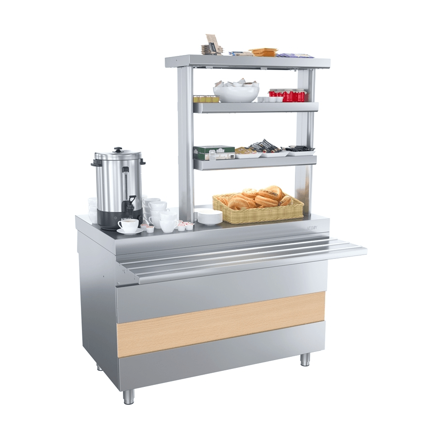 Прилавок горячих напитков Atesy Ривьера ПГН-1120-02-О без полок