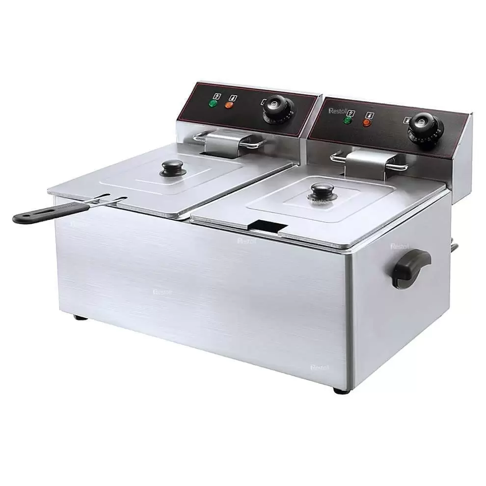 Фритюрница двойная профессиональная Роssо HEF 2х8 литров