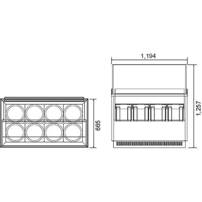 Витрина для мороженого Turbo Air TIDC-47