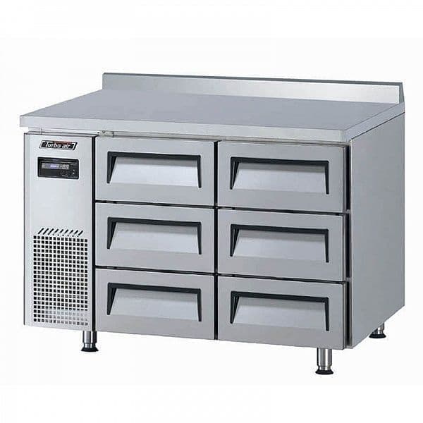 Стол морозильный Turbo Air KWF15-3D-6-700 с ящиками и бортом