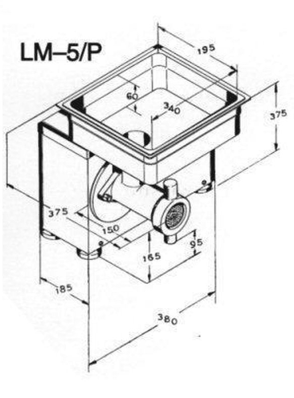 Мясорубка Koneteollisuus Oy (KT) LM-5/P