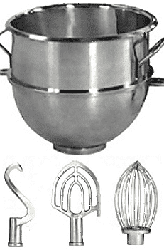 Комплект Spar 20/40ACC для планетарного миксера SP-40 (дежа, адаптер, насадки)