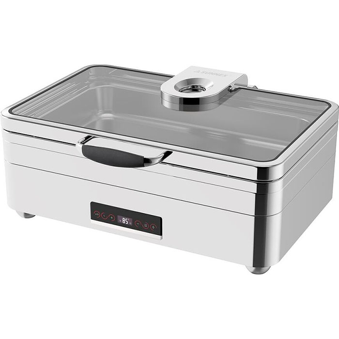 Мармит электрический Sunnex Burano W07-50111-UBU 13,5л GN1/1-100 с плоским черным дисплеем