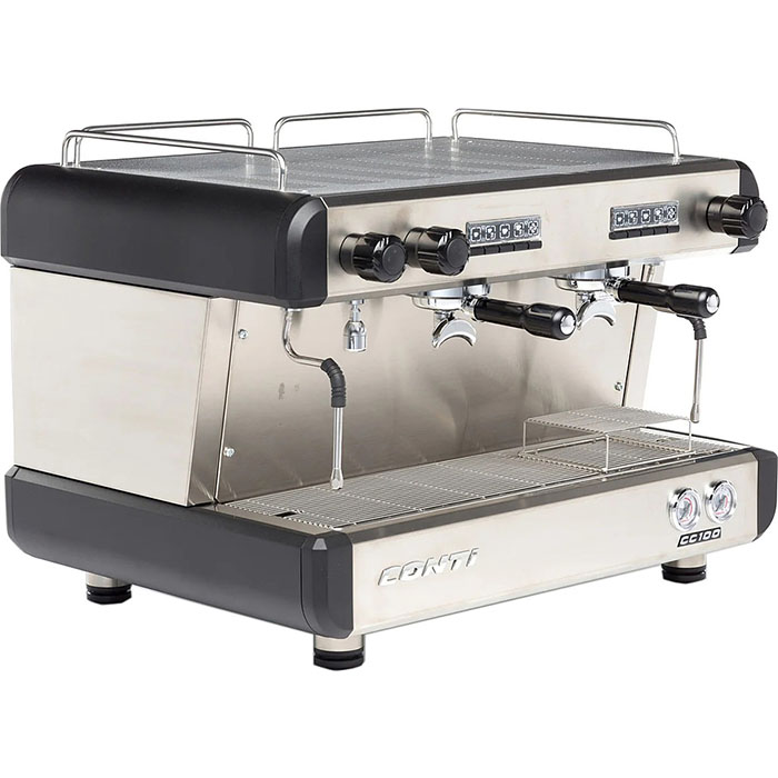 Кофемашина рожковая CONTI CC100 Standart 2Gr высокие группы, черная