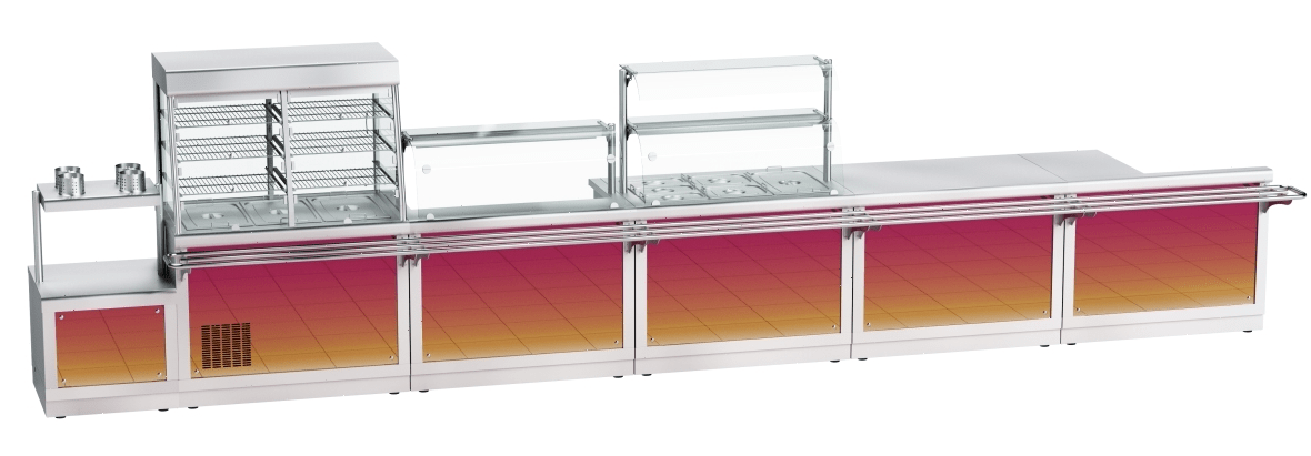 Мармит для вторых блюд Abat ЭМК-70Х с подогреваемой полкой (21000002880)