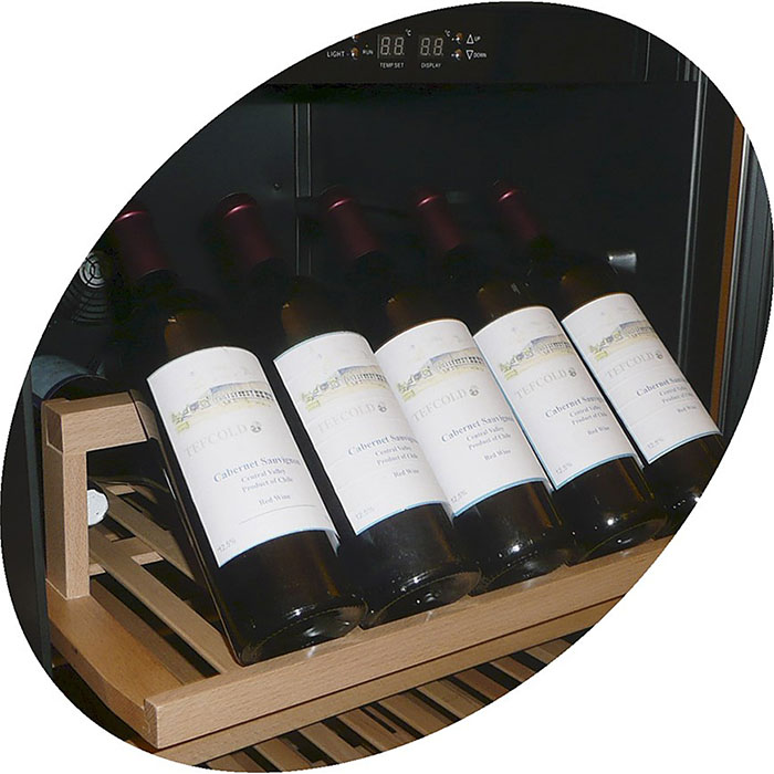 Шкаф винный Tefcold TFW400-2F дверь без рамы