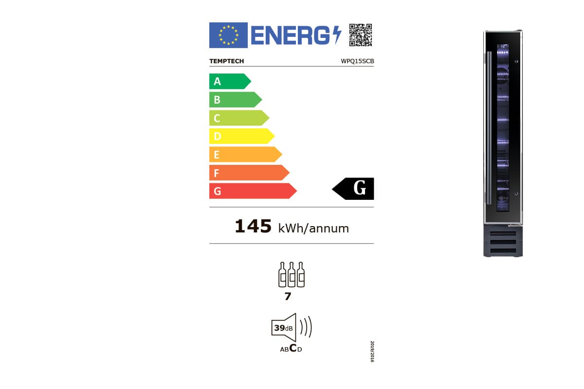 Шкаф винный Temptech WPQ15SCB
