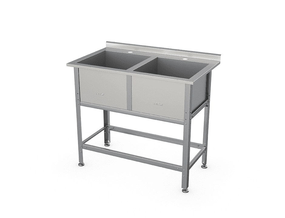 Ванна моечная Atesy ВСМ-Б-2.600-1-02 (ВМ-2/600 с бортом)