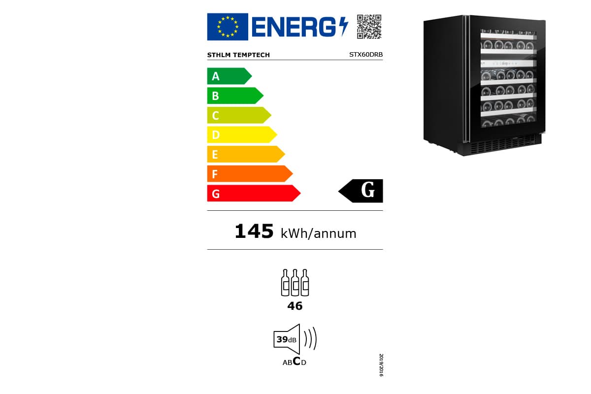 Шкаф винный Temptech STX60DRB