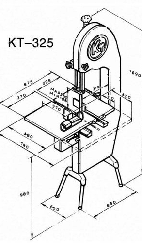 Пила для мяса Koneteollisuus Oy (KT) KT-325
