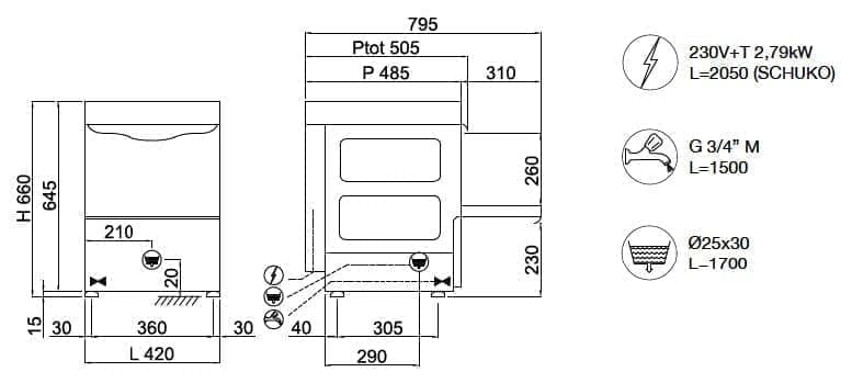 Стаканомоечная машина Compack X25E