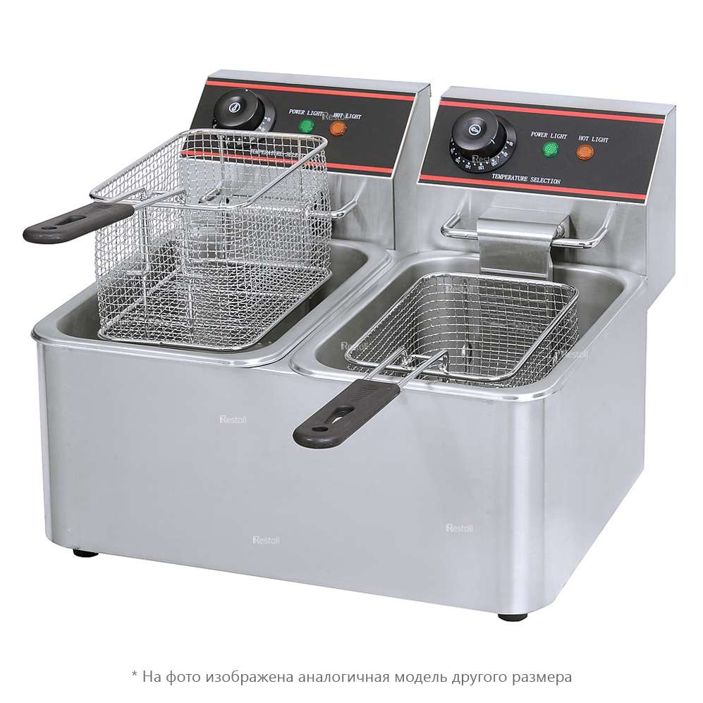 Фритюрница двойная профессиональная Rosso HEF-4L-2
