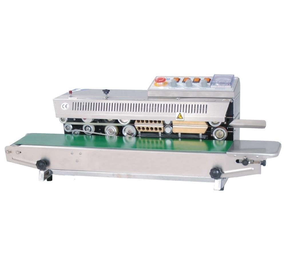 Роликовый конвейерный запайщик горизонтальный Hualian Machinery FRBM-810I с правой подачей