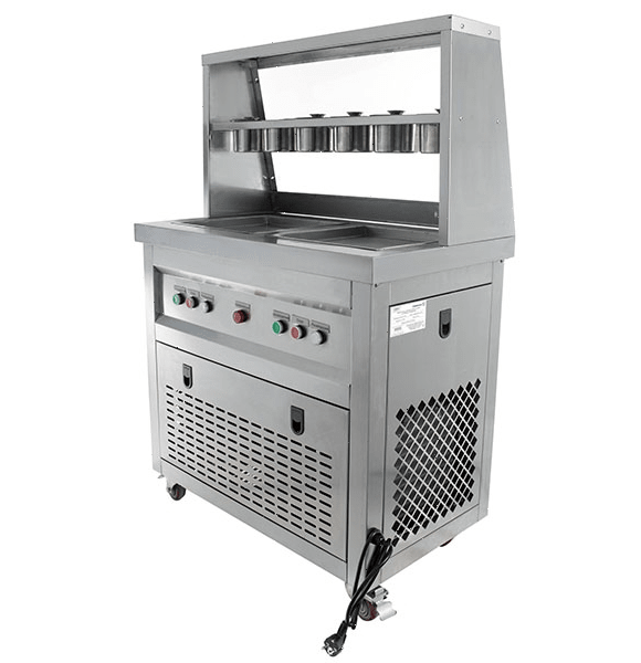 Фризер для жареного мороженого Foodatlas KCB-2F (контейнеры, 2 компрессора)