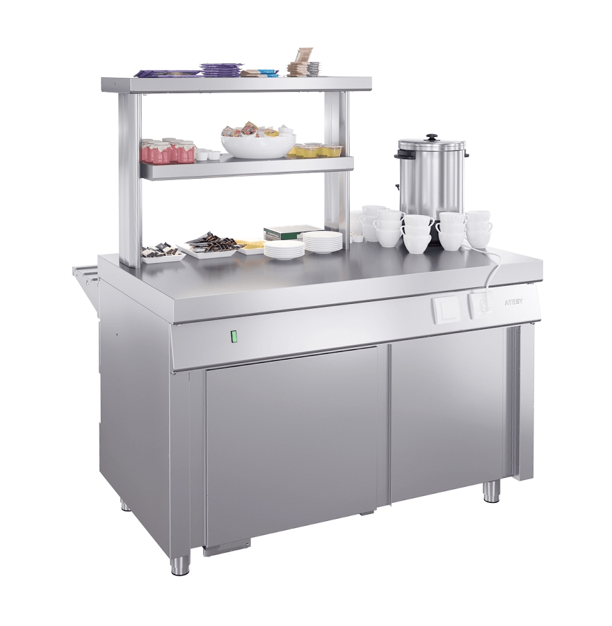 Прилавок горячих напитков Atesy Ривьера ПГН-1120-02-О без полок