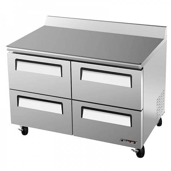 Стол морозильный Turbo Air CMWF-48-2D-4 с ящиками и бортом
